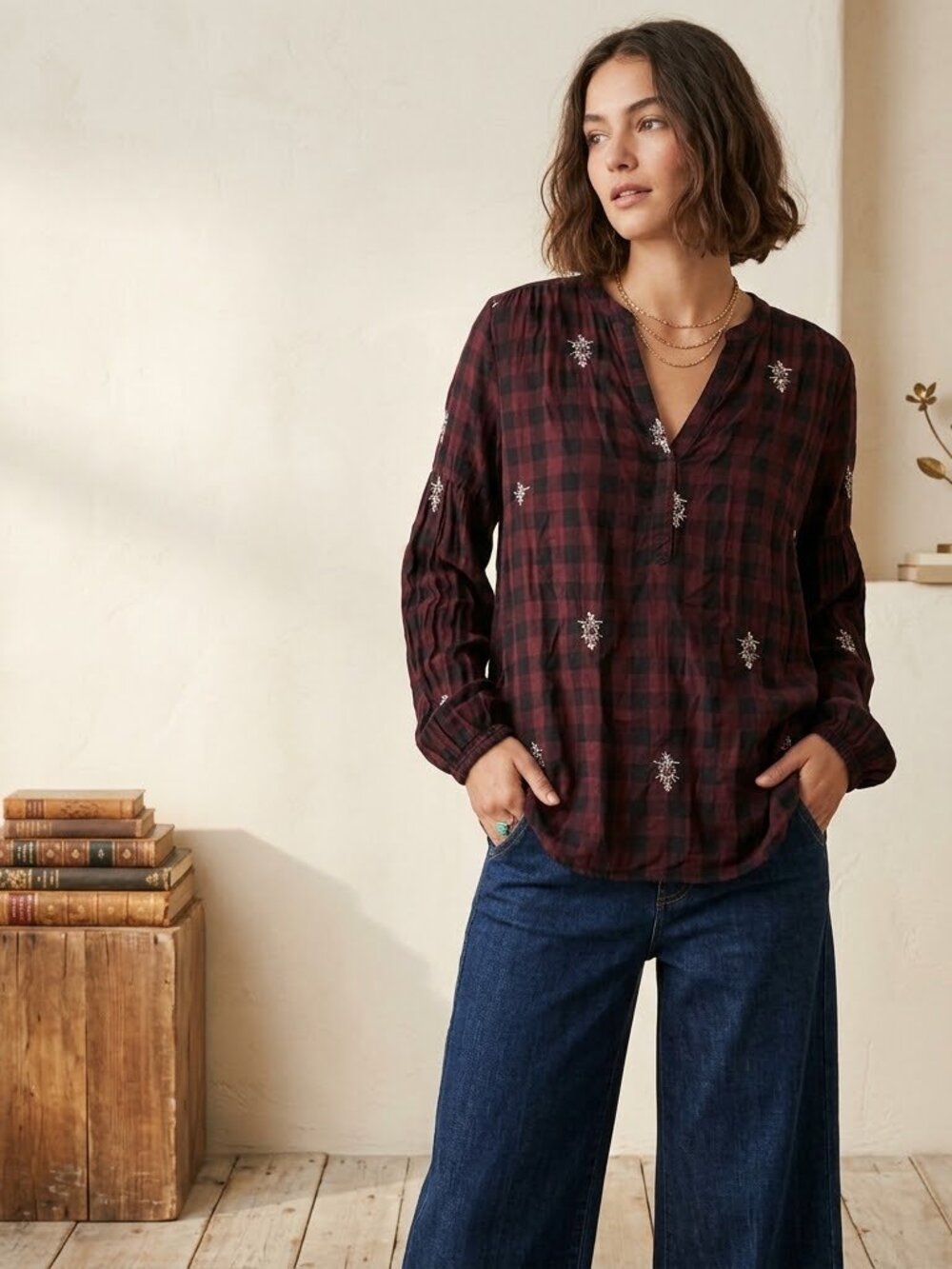Buffalo Plaid Shirt Size XL Embroidered